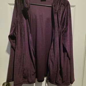 Purple Velvet Hoodie Set..NWOT